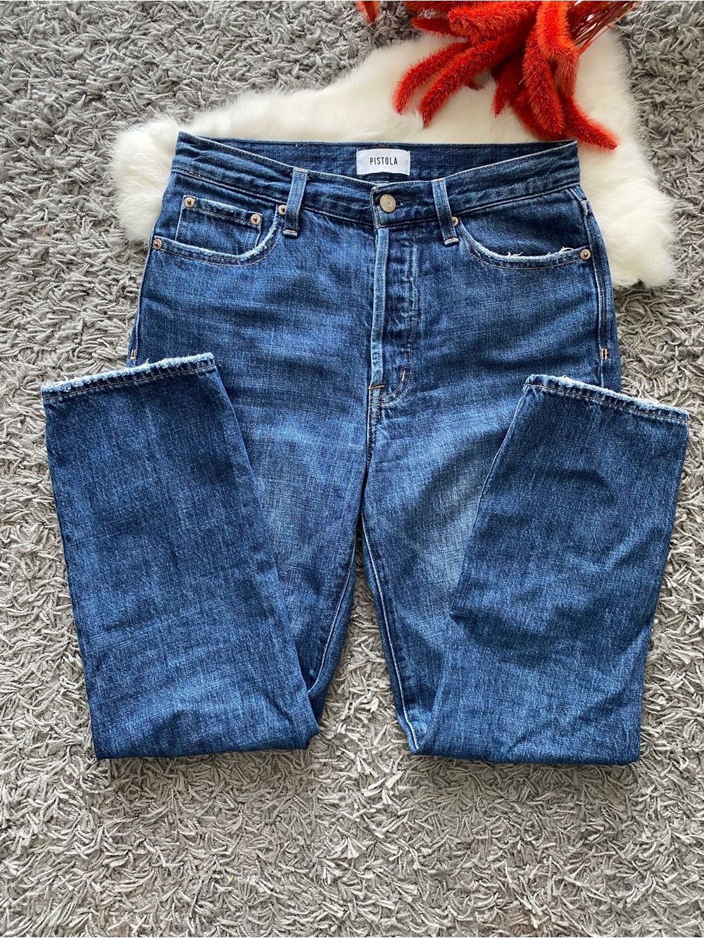 PISTOLA Bri Ankle High Rise Slim Straight Jeans - Picture 3 of 10